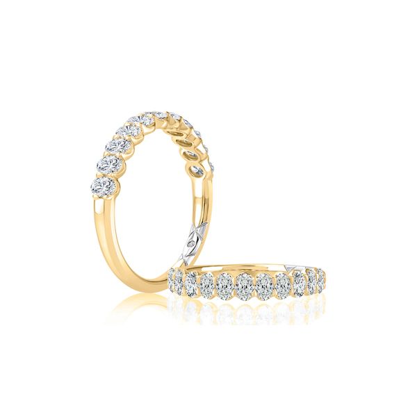 AJ 14K Yellow Gold Ladies Wedding Band Steve Lennon & Co Jewelers  New Hartford, NY