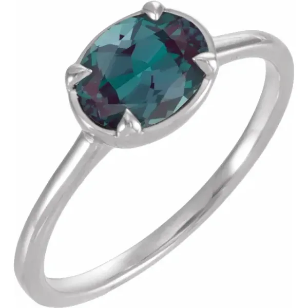 10K White Gold Solitaire Ring Steve Lennon & Co Jewelers  New Hartford, NY