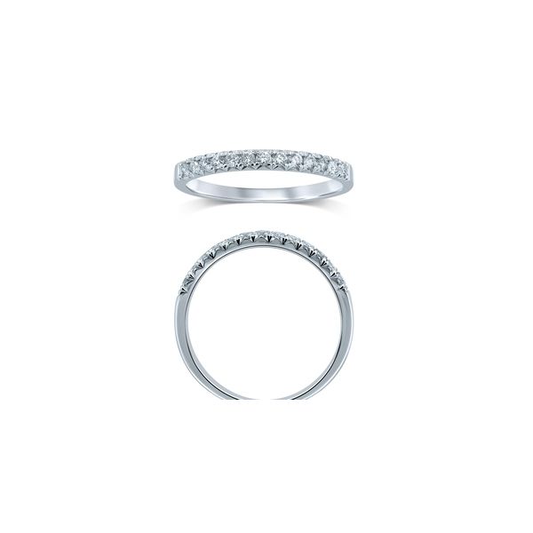 14K White Gold Anniversary Band Ring Steve Lennon & Co Jewelers  New Hartford, NY