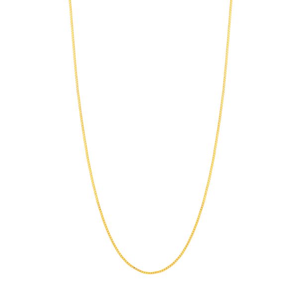 10K Yellow Gold Box Chain Steve Lennon & Co Jewelers  New Hartford, NY