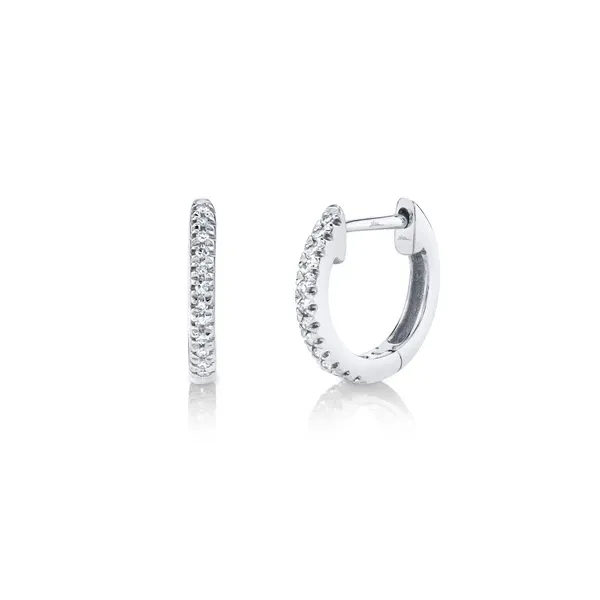 14K White Gold Huggie Earrings Steve Lennon & Co Jewelers  New Hartford, NY