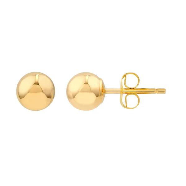 14K Yellow Gold Stud Earrings Steve Lennon & Co Jewelers  New Hartford, NY