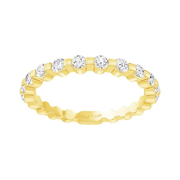 14KT YG .35TCW 12 Round Stone Diamond Wedding Band Steve Lennon & Co Jewelers  New Hartford, NY