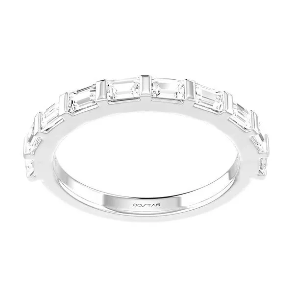 4KT WG .50TCW 10 Baguette Stone Wedding Band Steve Lennon & Co Jewelers  New Hartford, NY