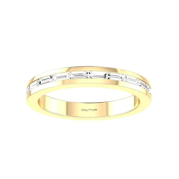 14KT YG .40TCW 10 Baguette Stone Wedding Band 14KT YG .40TCW Steve Lennon & Co Jewelers  New Hartford, NY