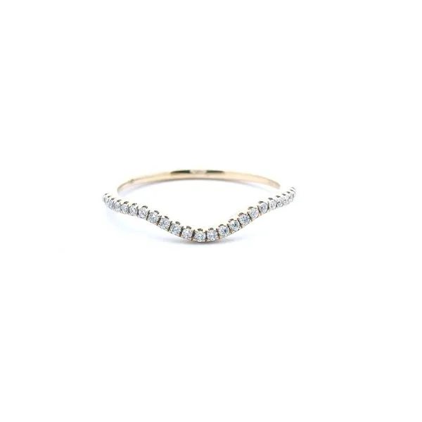 14KT YG .12TCW 24 Round Stone Diamond Wedding Band Steve Lennon & Co Jewelers  New Hartford, NY