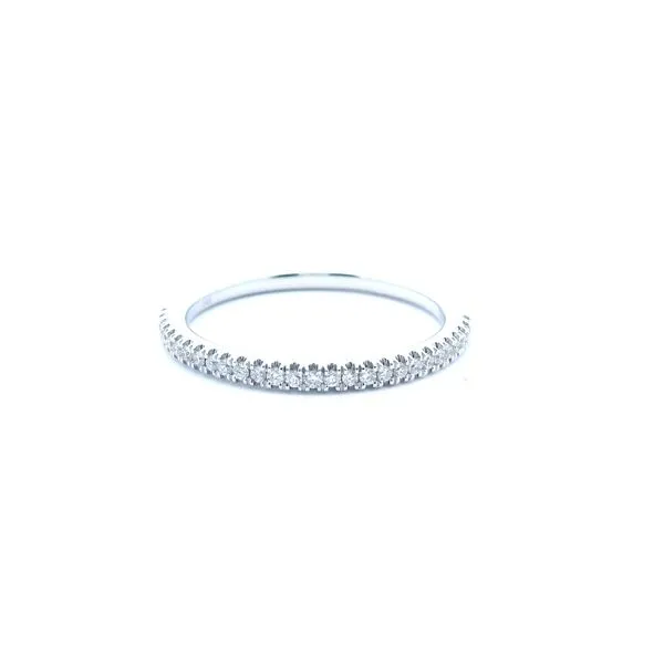 14KT WG 30 Stone Diamond Wedding Band With Round Diamonds TCW .15 Steve Lennon & Co Jewelers  New Hartford, NY