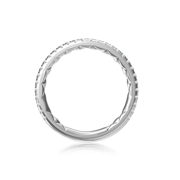 A. Jaffe 14K White Gold Diamond Wedding Band with 30 Round Diamonds .30tcw Image 2 Steve Lennon & Co Jewelers  New Hartford, NY