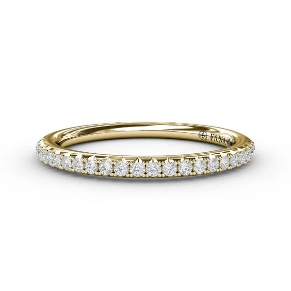 Fana 14K Yellow Gold Split Prong Diamond Anniversary Band 24 Round Diamonds .20TW Steve Lennon & Co Jewelers  New Hartford, NY