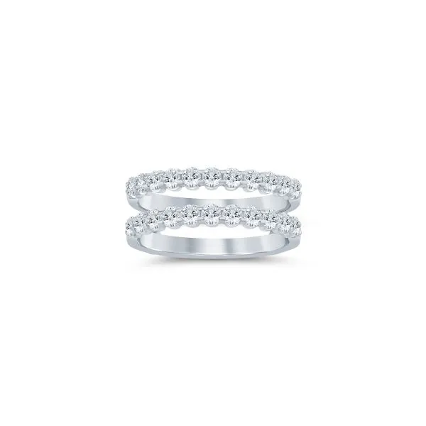 S. Lennon Bridal Eternal Love Collection 14K White Gold Wedding Band Insert with Round Diamonds in a Shared Prong Setting 1.00CT Steve Lennon & Co Jewelers  New Hartford, NY