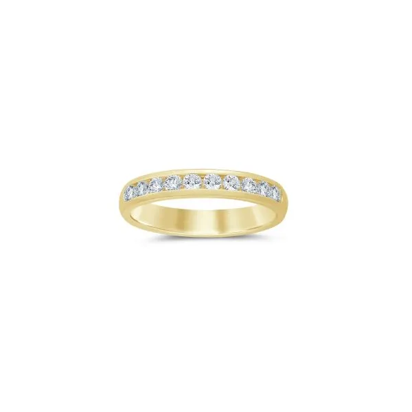 S. Lennon Bridal Eternal Love Collection 14K Yellow Gold Wedding Band with Round Diamonds in a Channel Setting .50CTW Steve Lennon & Co Jewelers  New Hartford, NY