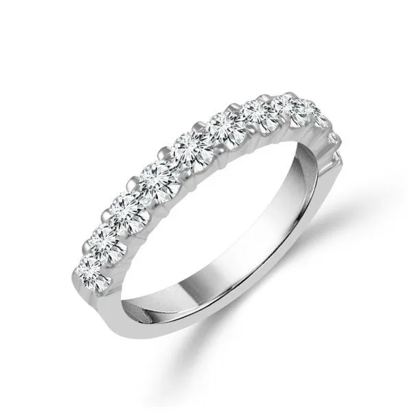 14KT WG Diamond Shared Prong Band With 11 Round Diamonds  .25TCW S. Lennon & Co Jewelers New Hartford, NY