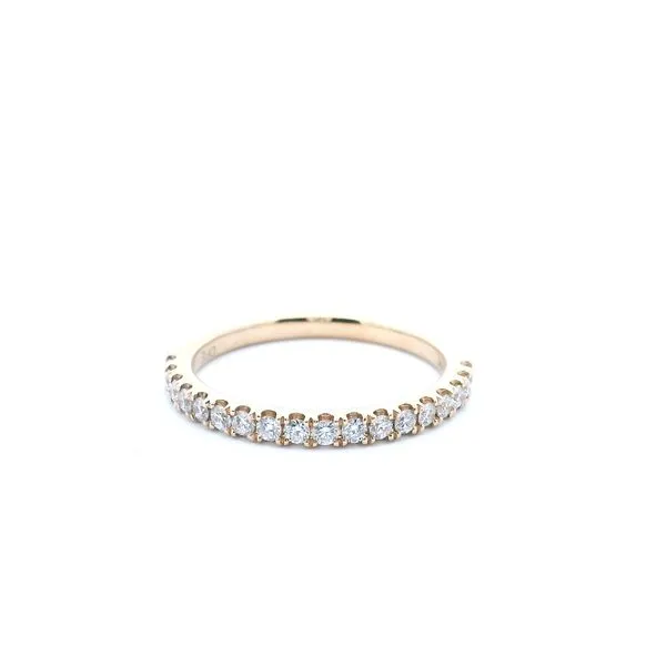 14KT YG Shared Prong Diamond Wedding Band With 18 Round Diamonds .35tcw Steve Lennon & Co Jewelers  New Hartford, NY
