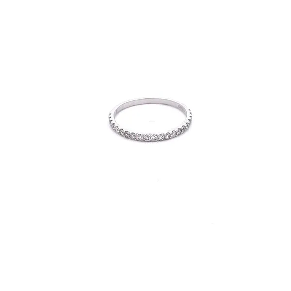 18KT White Gold Diamond Band with 20 Round Stones .31TCW Steve Lennon & Co Jewelers  New Hartford, NY