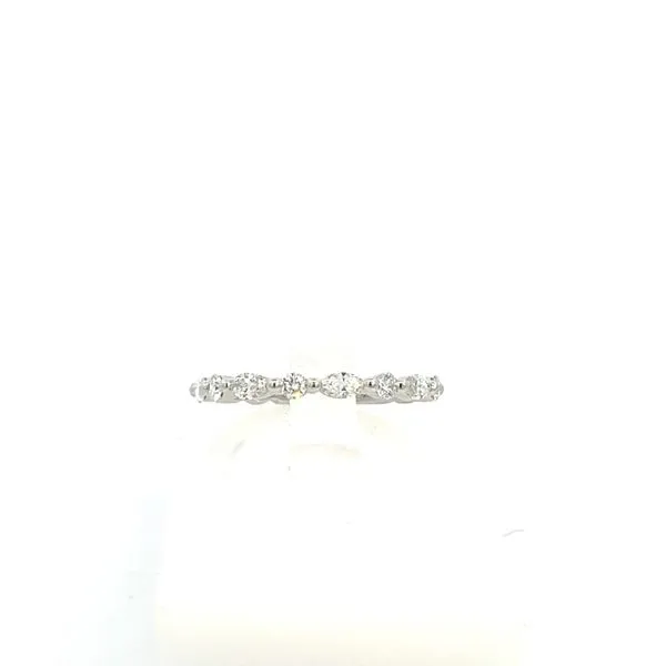 14KT YG .75TCW Alternating 5 Round/6 Marquise Diamond Wedding Band Steve Lennon & Co Jewelers  New Hartford, NY