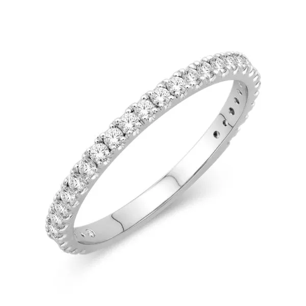14KT WG Shared Prong Band with 29 Diamond .40TCW Steve Lennon & Co Jewelers  New Hartford, NY