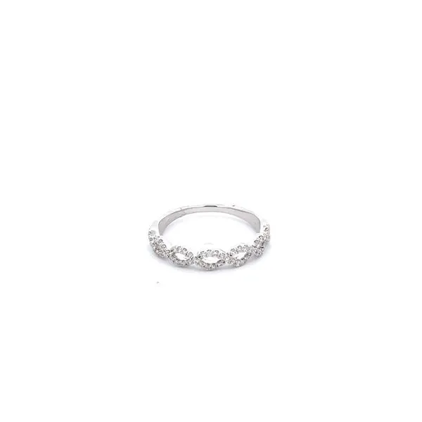 14KT WG Infinity Style Diamond Wedding Band .29TCW Steve Lennon & Co Jewelers  New Hartford, NY
