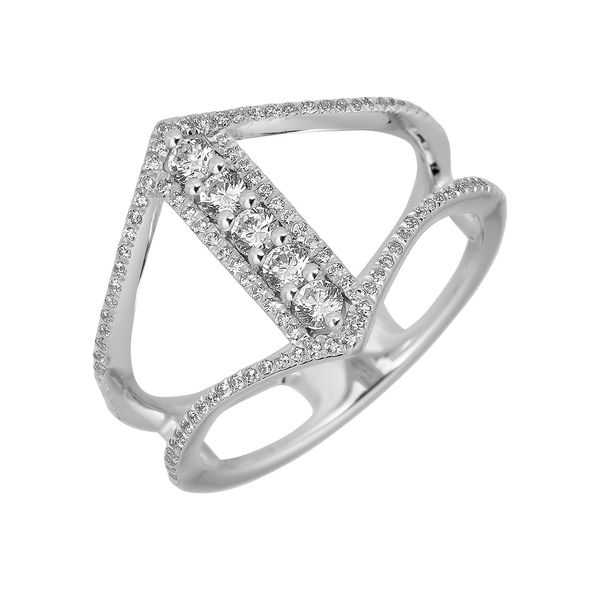 JG 14K White Gold Diamond Fashion Ring Steve Lennon & Co Jewelers  New Hartford, NY