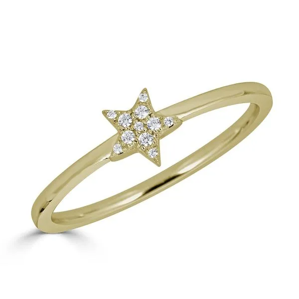 Metrica Star Full Ring 14KTY .06TCW Steve Lennon & Co Jewelers  New Hartford, NY