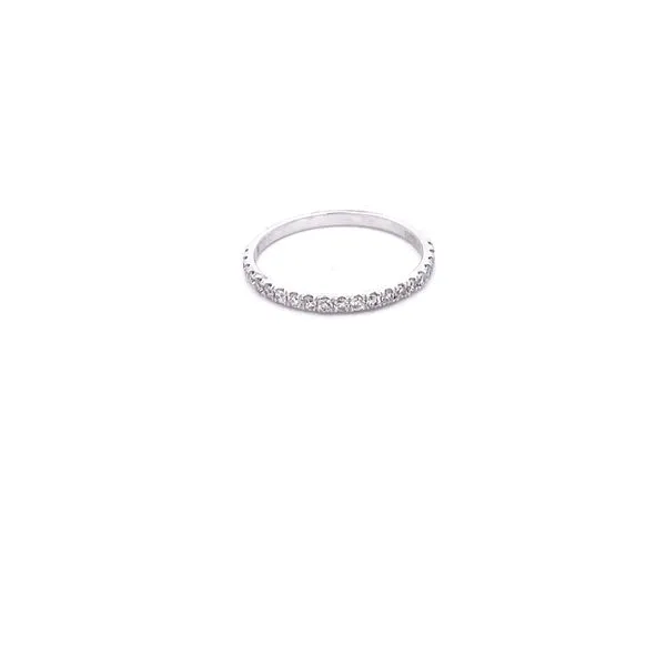 18KT White Gold Diamond Band with 20 Round Stones .31TCW Steve Lennon & Co Jewelers  New Hartford, NY