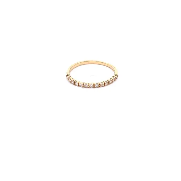 18KT  Yellow Gold Diamond Band with 13 Round Stones .20TCW Steve Lennon & Co Jewelers  New Hartford, NY