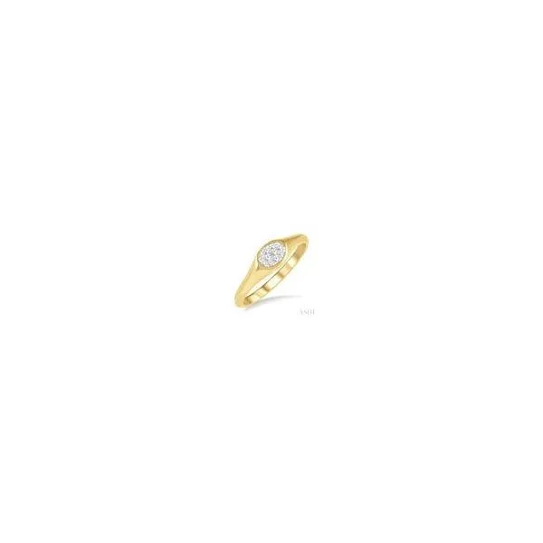 14kt Yellow Gold Oval Shape Lovebright Diamond Ring 1/8 ctw Steve Lennon & Co Jewelers  New Hartford, NY