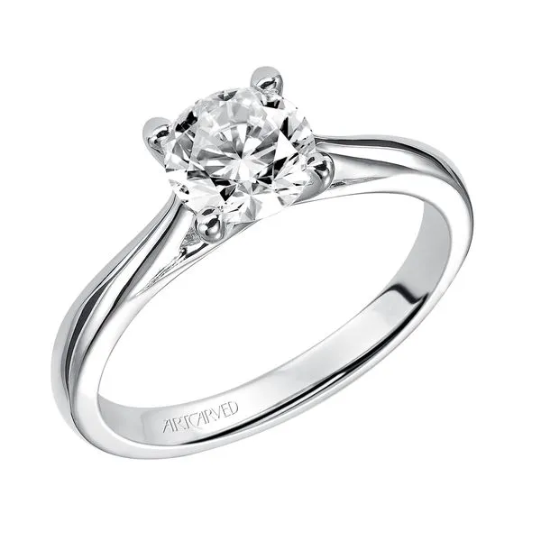 ArtCarved Lady's White 14 Karat Engagement Ring Size 6.5 Steve Lennon & Co Jewelers  New Hartford, NY
