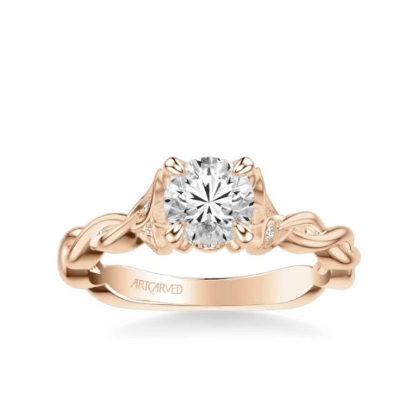 FG 14K Rose Gold Ladies Engagement Ring Steve Lennon & Co Jewelers  New Hartford, NY