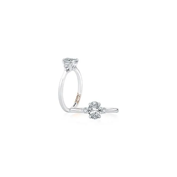 A.  Jaffe 14KT WG Diamond Semi-Mount Engagement Ring TCW 0.11 Pricing does not include center stone. Steve Lennon & Co Jewelers  New Hartford, NY