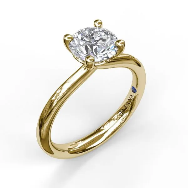 Fana 14K Yellow Gold Solitaire Engagement Semi-Mount S. Lennon & Co Jewelers New Hartford, NY