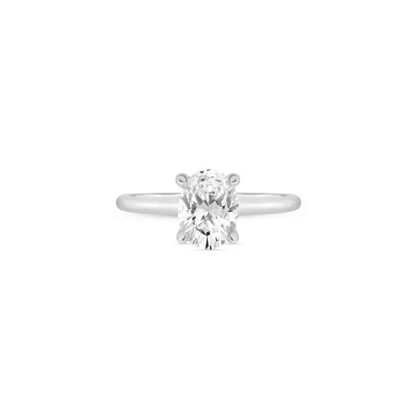 S, Lennon Bridal Eternal Love Collection 14K White Gold Diamond Semi-mount with Hidden Halo and 4 Prong Setting Steve Lennon & Co Jewelers  New Hartford, NY
