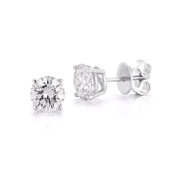 PAR 14K Yellow Gold Diamond Stud Earrings Steve Lennon & Co Jewelers  New Hartford, NY