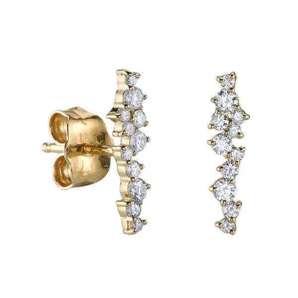 Sydney Evan 14KY Diamond Cocktail Studs With 22=0.21Tw Round Diamonds Steve Lennon & Co Jewelers  New Hartford, NY