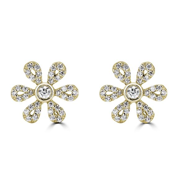 DIAMOND FLOWER STUDS Steve Lennon & Co Jewelers  New Hartford, NY