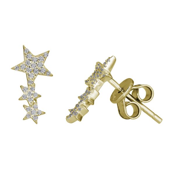 Metrica 3 Stars Stud Earrings Steve Lennon & Co Jewelers  New Hartford, NY