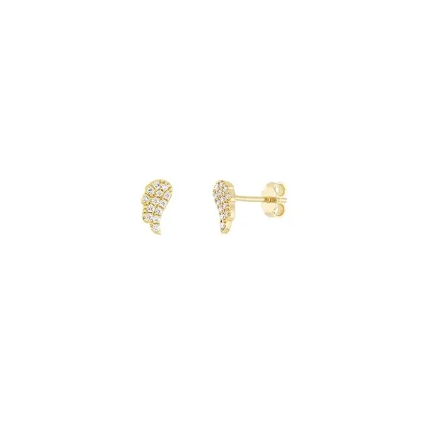 14K Yellow Diamond Studs Steve Lennon & Co Jewelers  New Hartford, NY