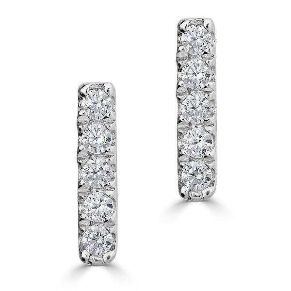 JG 14K White Gold Diamond Fashion Studs Steve Lennon & Co Jewelers  New Hartford, NY