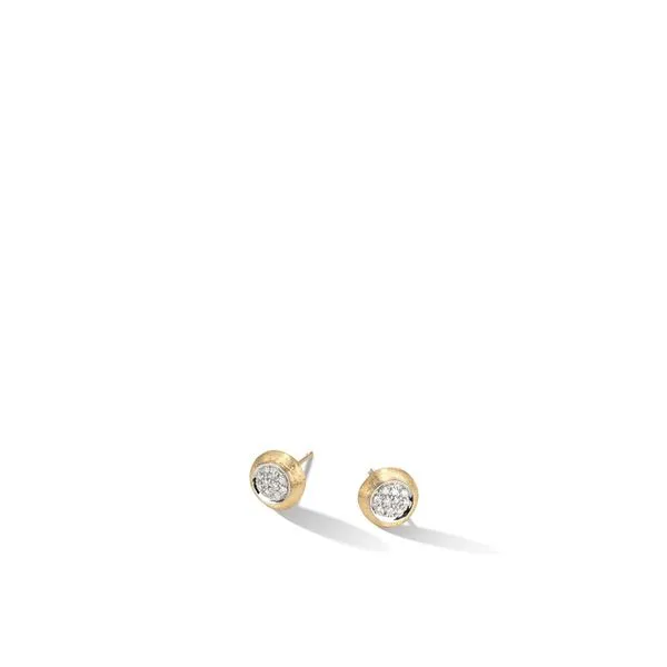 Marco Bicego - Jaipur Collection 18K Yellow and White Gold Diamond Stud Earrings Steve Lennon & Co Jewelers  New Hartford, NY
