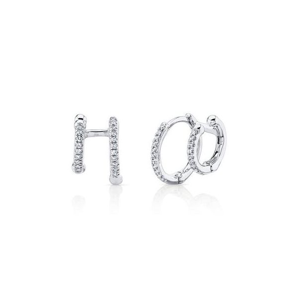 Shy Creation  Initials White Gold and Diamond Pavé Letter Y