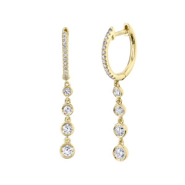 SHY 14K Yellow Gold Diamond Fancy Earrings Steve Lennon & Co Jewelers  New Hartford, NY
