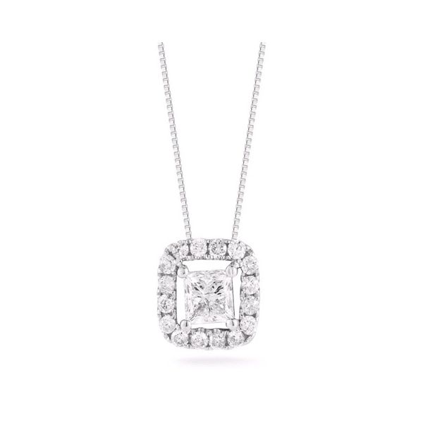 PAR 14K White Gold Diamond Classic Necklace/Pendant Steve Lennon & Co Jewelers  New Hartford, NY