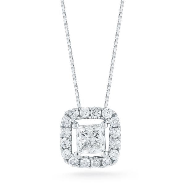 PAR 14K White Gold Diamond Classic Necklace/Pendant Steve Lennon & Co Jewelers  New Hartford, NY