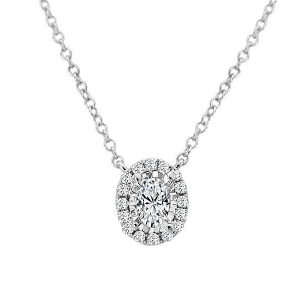 PAR 14K White Gold Diamond Classic Necklace/Pendant Steve Lennon & Co Jewelers  New Hartford, NY