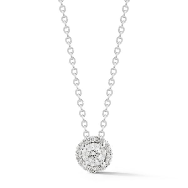 PAR 14K White Gold Diamond Classic Necklace/Pendant Steve Lennon & Co Jewelers  New Hartford, NY