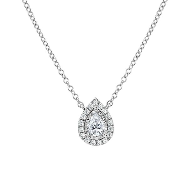 PAR 14K White Gold Diamond Classic Necklace/Pendant Steve Lennon & Co Jewelers  New Hartford, NY