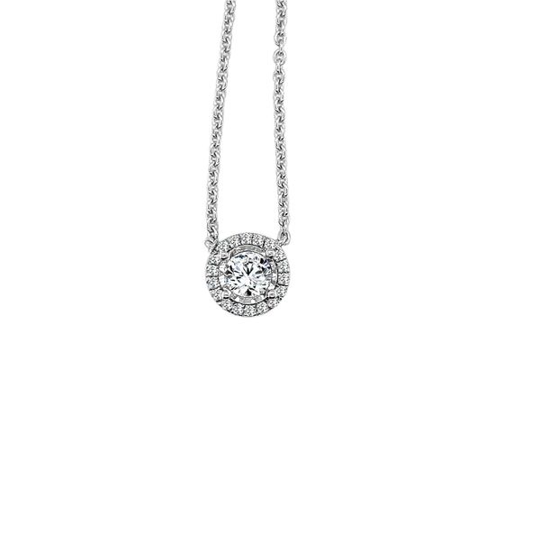 PAR 14K White Gold Diamond Classic Necklace/Pendant Steve Lennon & Co Jewelers  New Hartford, NY
