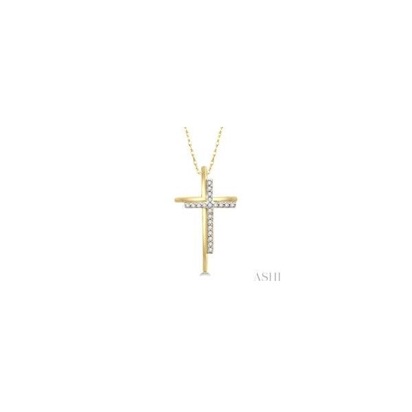 ASHI 10K Yellow Gold Diamond Crosses Steve Lennon & Co Jewelers  New Hartford, NY