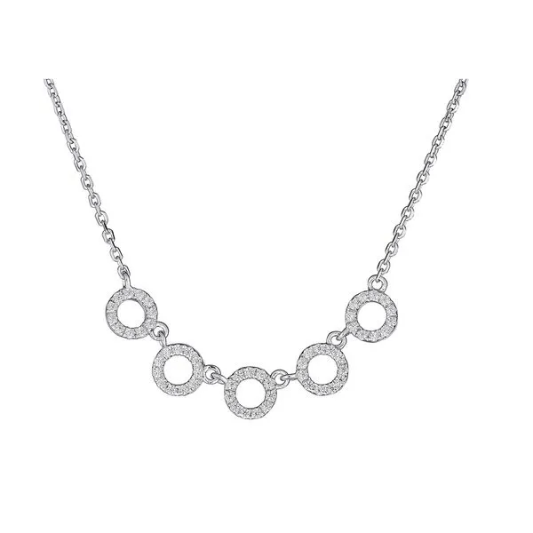 DIAMOND 5 CIRCLE OUTLINE NECKLACE Steve Lennon & Co Jewelers  New Hartford, NY
