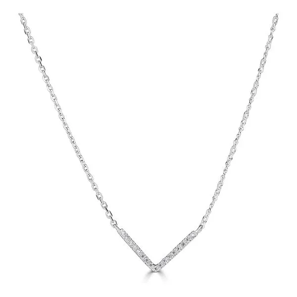 V SHAPE DIAMOND  NECKLACE Steve Lennon & Co Jewelers  New Hartford, NY