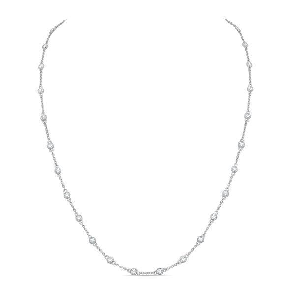 PAR 14K White Gold Diamond  Fashion Necklace/ Pendant Steve Lennon & Co Jewelers  New Hartford, NY